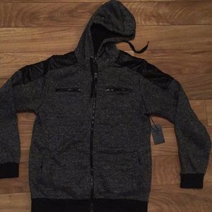 Gray and Black Men’s hoodie